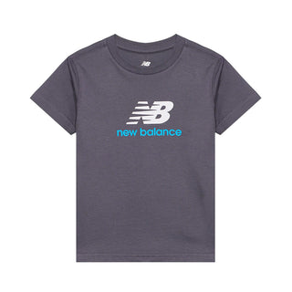 New Balance T-shirt Grigia Con Stampa LAKB0253-AA9078 Per Bambino