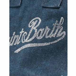 Mc2 Saint Barth Borsa Vanity In Denim Indigo Con Strass VANI001/07486L