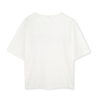 Lanvin T-shirt bianca a maniche corte con logo N30287