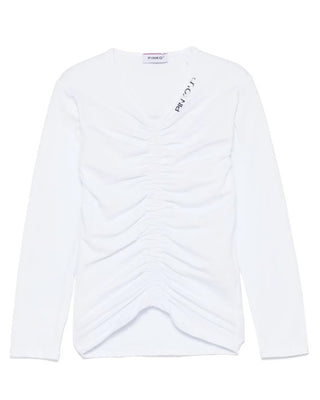 Pinko T-shirt a maniche lunghe con logo F4PIJGTH037