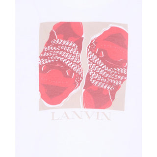 Lanvin T-shirt Bianca Con Stampa Per Bambini N30363/10P