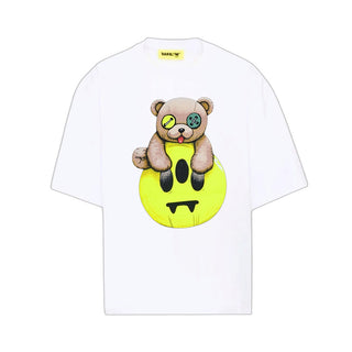 Barrow T-shirt Bianca A Maniche Corte Con Stampa F6BKJUTH166-002 Per Bambini