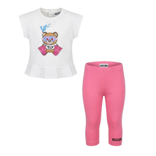 Moschino Completo Con T-shirt E Leggings Per Neonata MDG009-LBA08
