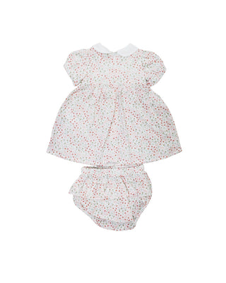 Dottor Kids Vestina Con Fantasia Fiori dk256 Neonata