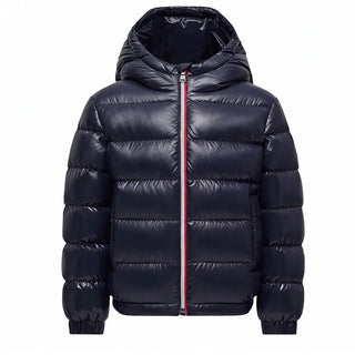 Moncler Piumino New Aubert Blu Navy L29541A00035-742 Per Bambino