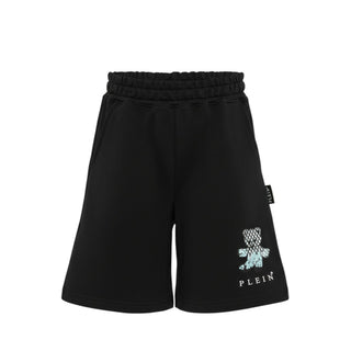 Philipp Plein Bermuda In Felpa S6PHJBBE066 Con Orsetto