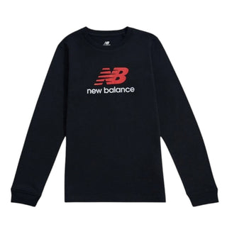 New Balance T-shirt Nera A Maniche Lunghe LAKB0254-BK078 Per Bambino