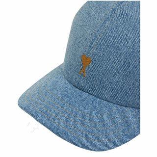 Amis Paris Cappelli Con La Visiera Ami De Coeur In Denim UCP264.DE0046/480
