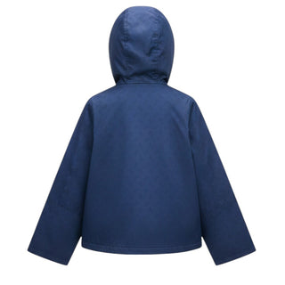 Herno Giubbino Antivento Blu Da Bambina GI0050G