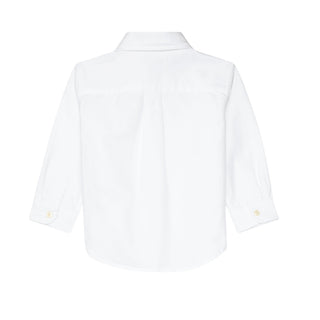 Polo Ralph Lauren Camicia Bianca Oxford In Cotone 320677133001 Per Neonato