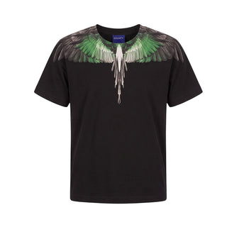 Marcelo Burlon T-shirt Nera Con Wings F6CMJBTH031-110 Per Bambini