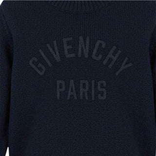 Givenchy Maglia Girocollo Blu In Lana H31294/853 Per Neonato