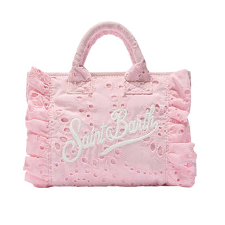 Mc2 Saint Barth Borsa Vanity Volant Mini In Sangallo Rosa VAMI018/02531L