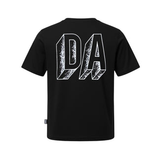 Daniele Alessandrini T-shirt Nera In Jersey Con Logo Per Bambino 1236M00529N