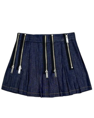 Dsquared2 Gonna plissettata in denim DQ2566-D0AAN