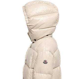 Moncler Piumino Parana Beige Con Cappuccio L29541A00040-21G Per Bambina