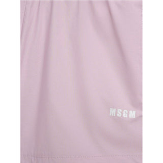 Msgm Shorts in popeline con logo S6MSJGSH164