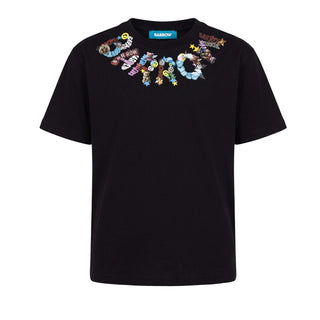 Barrow T-shirt Nera In Jersey Con Stampa F6BWUATH014-110