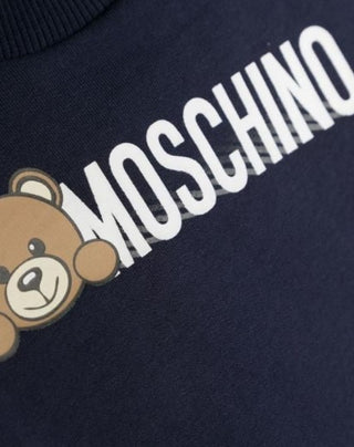 Moschino Felpa girocollo con logo e simbolo MOF04Q