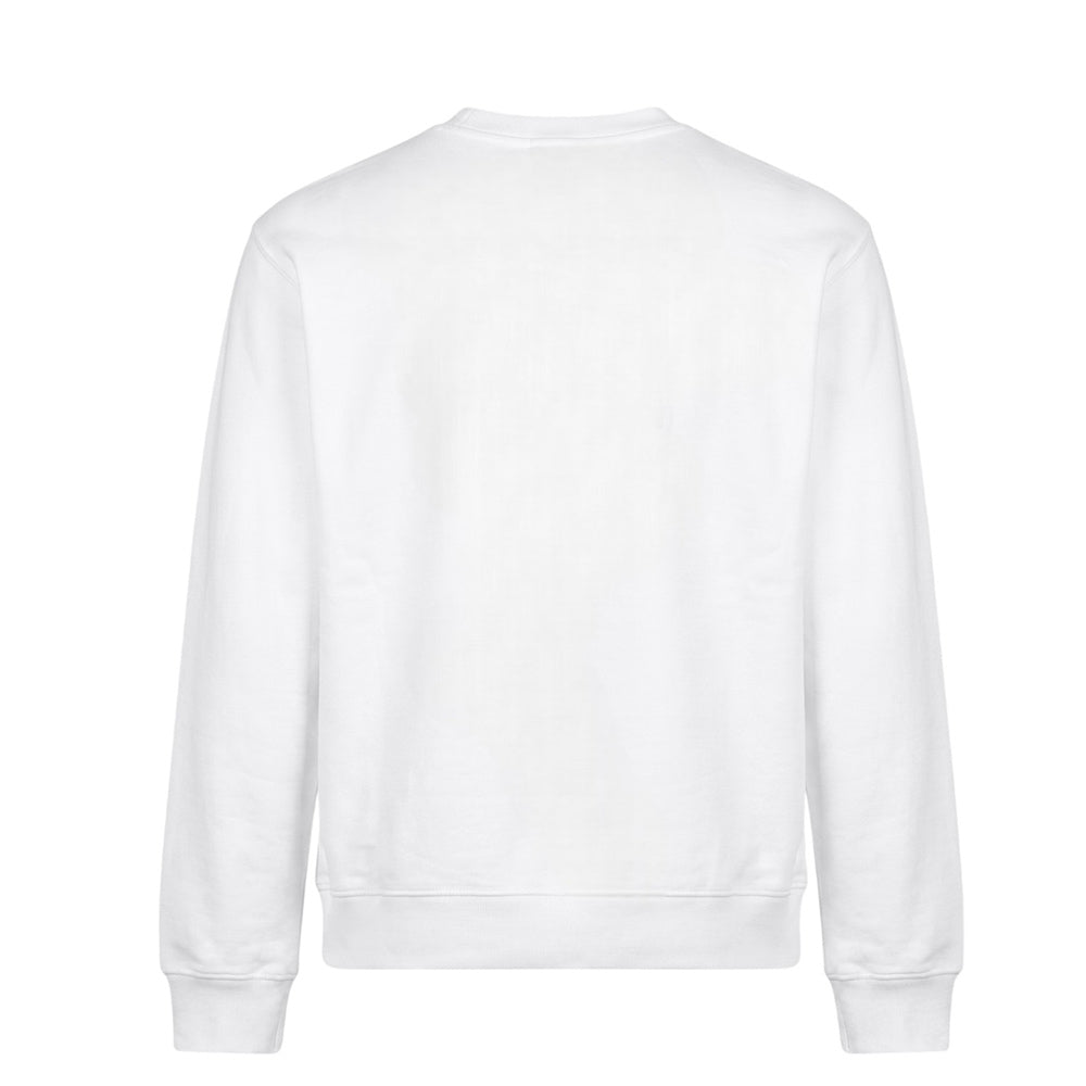 Dsquared2 Felpa Girocollo Bianca Con Stampa Per Bambini DQ0536-D002G