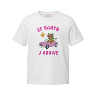 Mc2 Saint Barth T-shirt Bianca Elly Con Stampa ELLY001/03866L Per Bambina