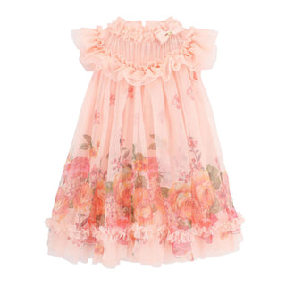 Angel's Face Abito In Tulle Da Bambina DOMINIQUE BORDER PEACH