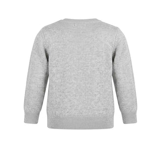 Il Gufo Maglia Girocollo Grigia In Lana A18MA227EM620 Per Neonato