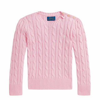 Polo Ralph Lauren Maglia Rosa A Trecce 312901316010 Per Bambina