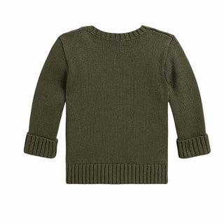 Polo Ralph Lauren Maglia Verde Con Polo Bear 320B26206001 Per Neonato