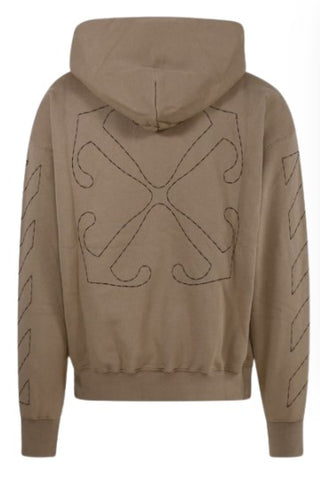 Off-White Felpa con cappuccio OMBB085F23FLE019