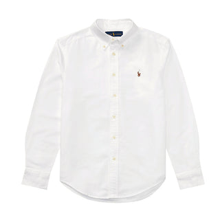 Polo Ralph Lauren Camicia Bianca Oxford In Cotone 322677133001 Per Bambino