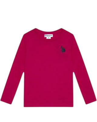 U.S. Polo Assn. T-shirt girocollo a maniche lunghe con logo US40668001