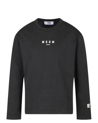Msgm T-shirt a maniche lunghe con stampa F4MSJUTH175