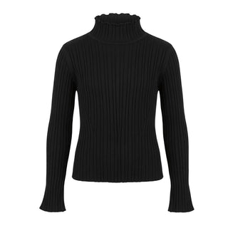TWINSET Maglia Nera A Costine 262GJ3011N Per Bambina