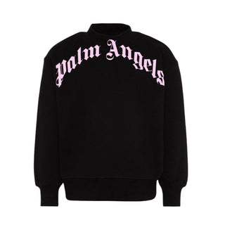 Palm Angels Felpa Nera Con Logo Per Bambina PGBA013S26FLE001/110