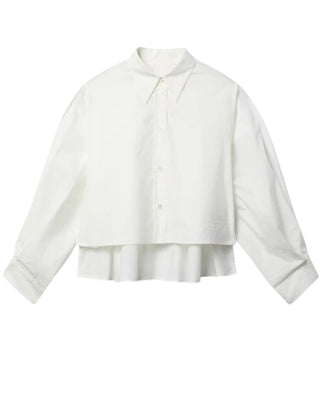 MM6 Maison Margiela Camicia cropped a maniche lunghe M60503-MM014