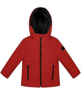 Peuterey Giubbino rosso con cappuccio da neonato PKB0723