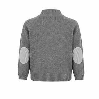 Il Gufo Cardigan Grigio In Lana Con Zip A23GF190EM220-01 Per Neonato
