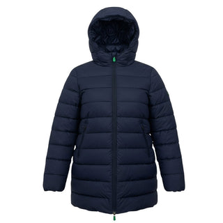 Save the Duck Giubbino trapuntato blu con cappuccio J4369B