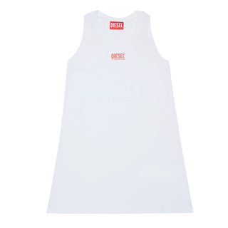 Diesel Abito Bianco Da Spiaggia Con Logo J02731-00YI9-K100