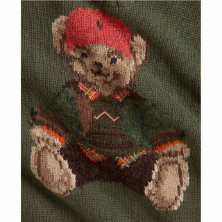 Polo Ralph Lauren Maglia Verde Con Polo Bear 320B26206001 Per Neonato