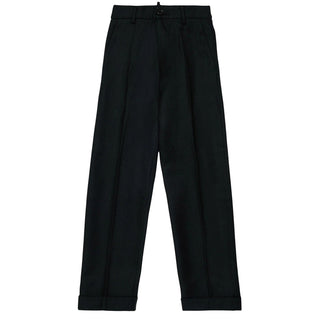 Dsquared2 Pantaloni Eleganti Neri DQ3410-D0AJ4-DQ900 Per Bambino