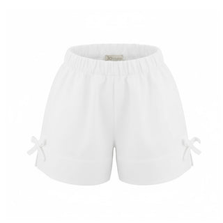 J.o Milano Shorts In Popeline Con Fiocchi Per Bambina 674C1J