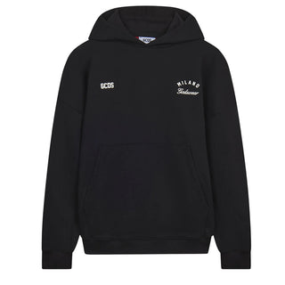 GCDS Felpa Nera Con Cappuccio E Logo Z0MLQE213F245/999R Unisex
