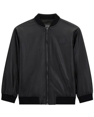 Guess Giubbino bomber nero in similpelle L4RL04WEEY0