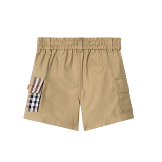 Burberry Shorts Cargo In Twill Con Motivo Check 8121249