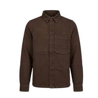Nine:inthe:morning Camicia In Gabardina Marrone Per Bambino 9JS26-JNS11