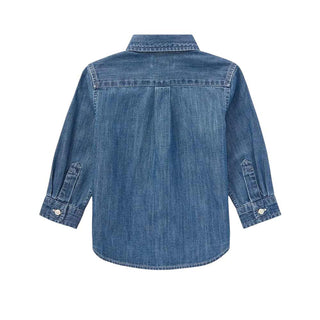 Polo Ralph Lauren Camicia In Chambray Di Cotone Per Neonato 320713843001