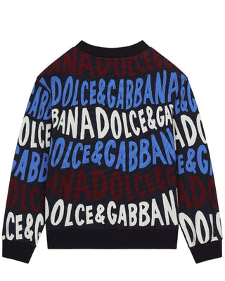 Dolce & Gabbana Felpa girocollo con stampa all-over L4JWKE-HS7OX