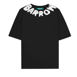 Barrow T-shirt Nera In Cotone Con Logo S6BWUATH071-110